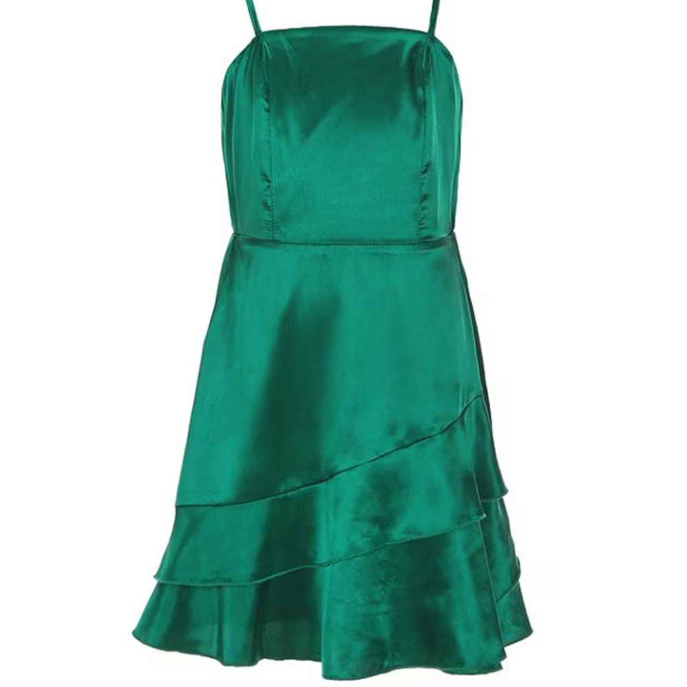 Kids' Ruffle Satin Dress Ava & Yelly size 7